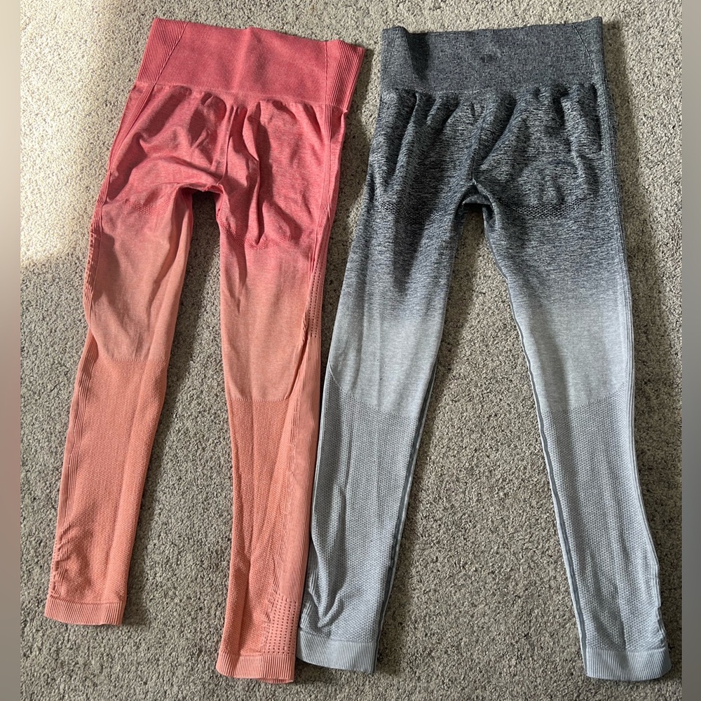 High Waisted Seamless Leggings // Pair